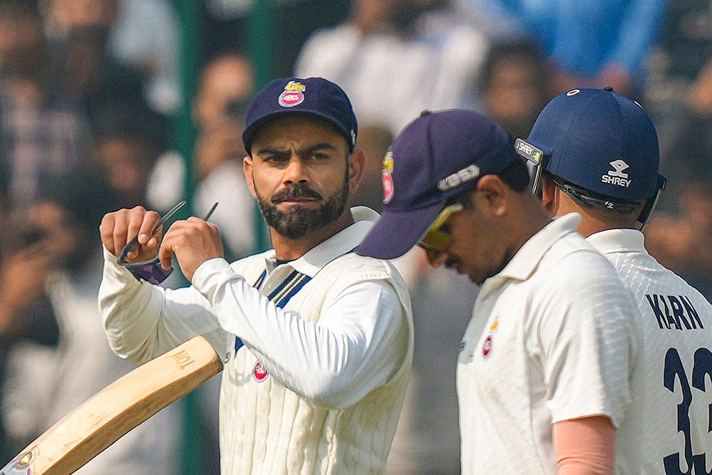 Ranji Trophy Cricket Delhi vs Railways-Day 1 Photo: Delhi’s Virat Kohli