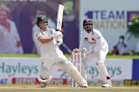 SL vs AUS 1st Test Day 2: Australia's Josh Inglis plays a shot