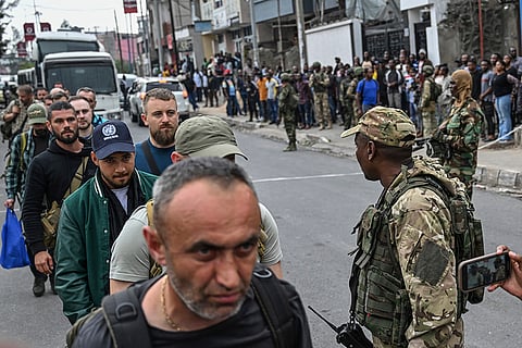 Congo conflict: M23 rebels escort Romanian mercenaries 