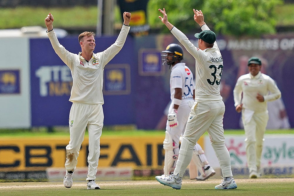 Sri Lanka vs Australia Cricket SL vs AUS 1st Test Day 3 photo: Matthew Kuhnemann 