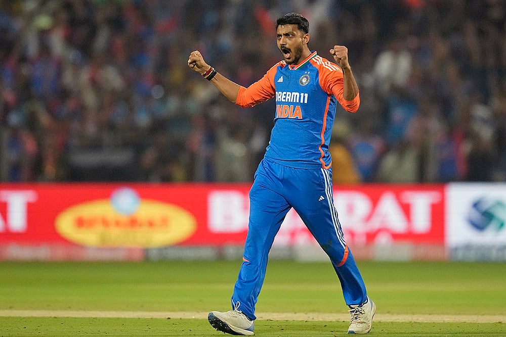 India vs England Cricket IND vs AUS 4th T20I pics from Pune: Axar Patel 