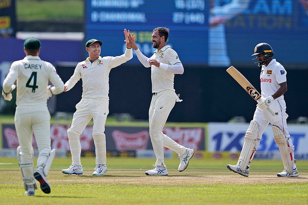Sri Lanka vs Australia Cricket SL vs AUS 1st Test Day 3 photo: Mitchell Starc