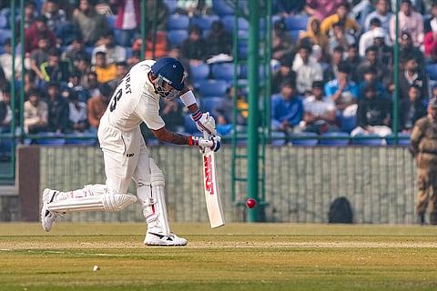 Ranji Trophy, Delhi vs Railways-Day 2: Delhi's Virat Kohli plays a shot 