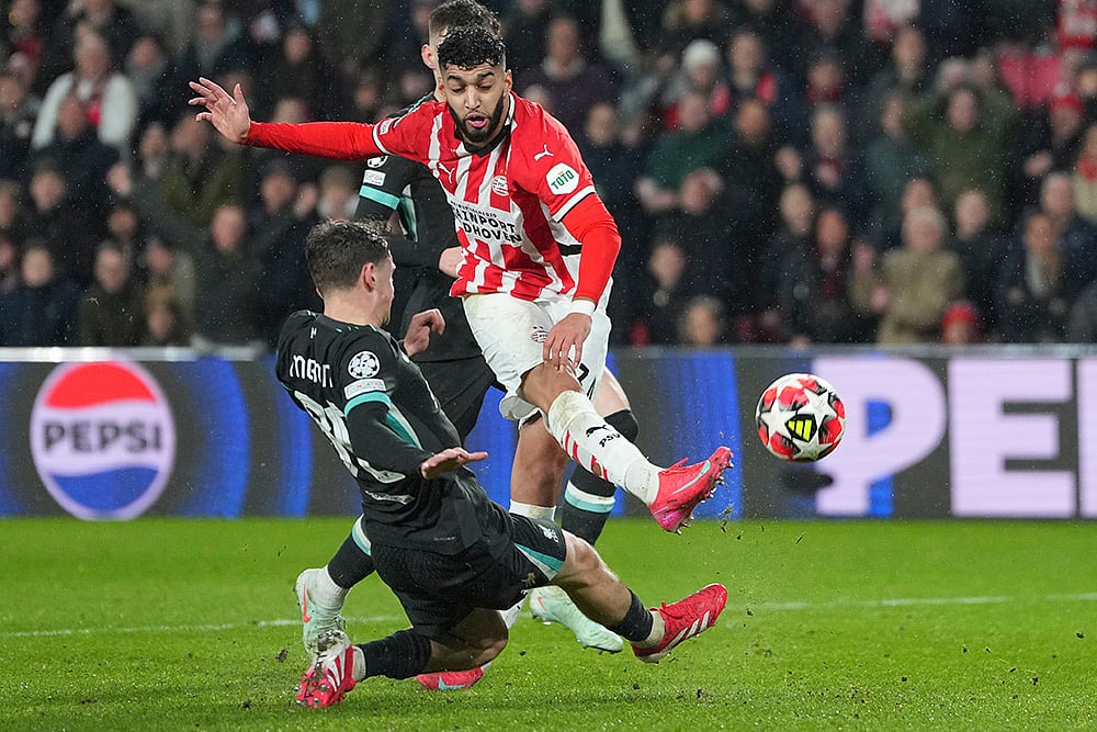 UEFA Champions League UCL soccer PSV Eindhoven vs Liverpool match photo: Cody Gakpo