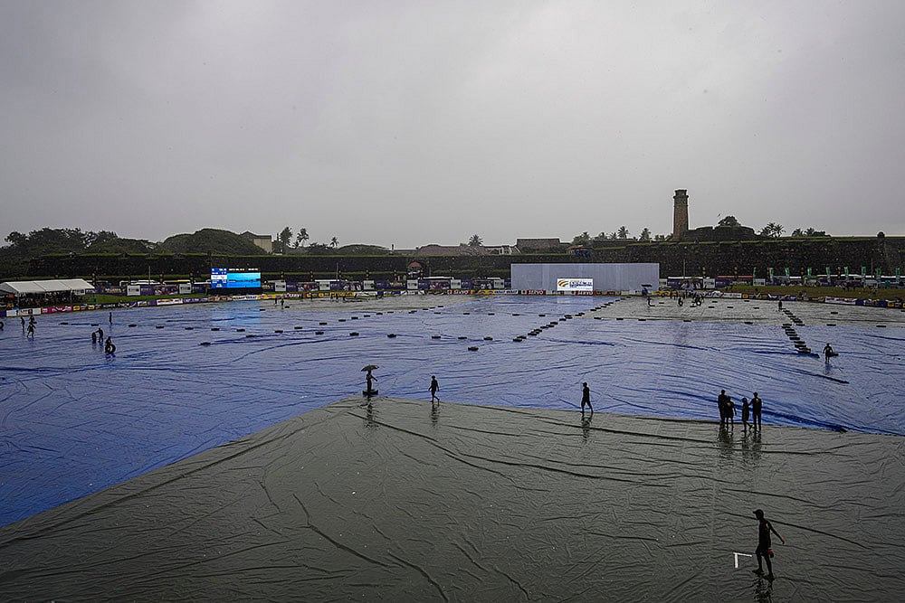 Sri Lanka vs Australia Cricket SL vs AUS 1st Test Day 3 photo: rain interrupted the play