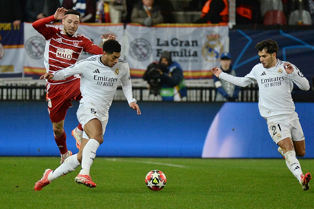UEFA Champions League UCL soccer Real Madrid vs Brest FC match photo: Mathias Pereira Lage