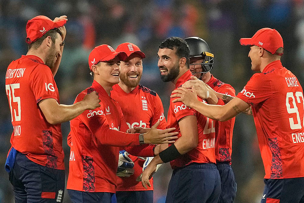 India vs England Cricket IND vs AUS 4th T20I pics from Pune:  Saqib Mahmood