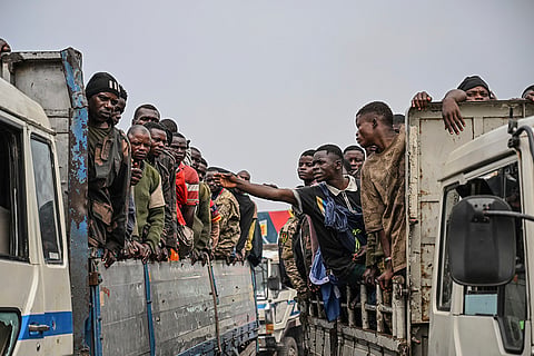 Congo conflict: Soldiers and police who surrendered to M23 rebels