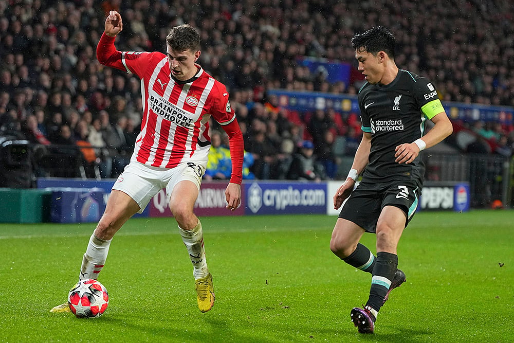 UEFA Champions League UCL soccer PSV Eindhoven vs Liverpool match photo: Guus Til 
