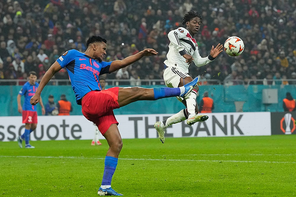UEFA Europa League 2024-25 Matchday 8 - FCSB and Manchester United-Siyabonga Ngezana