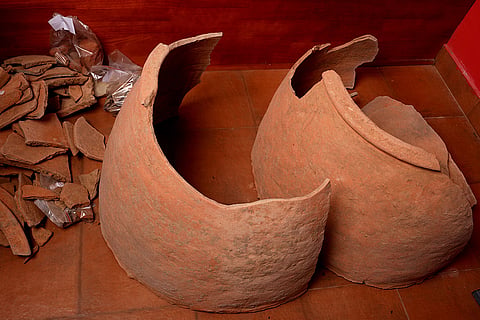 Artifacts from the Pattanam excavation by KCHR.
