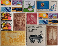 Drill, Baby, Drill: History Of American Oil Industry Through Philately US Stamps on oil and conservation