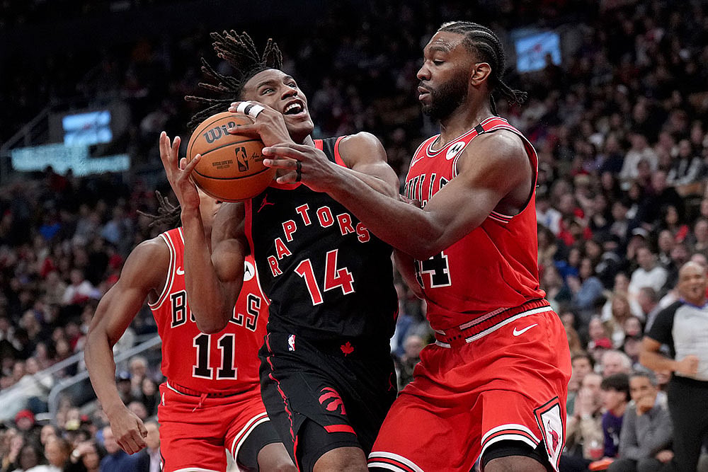 | Photo: Nathan Denette/The Canadian Press via AP : NBA: Chicago Bulls vs Toronto Raptors