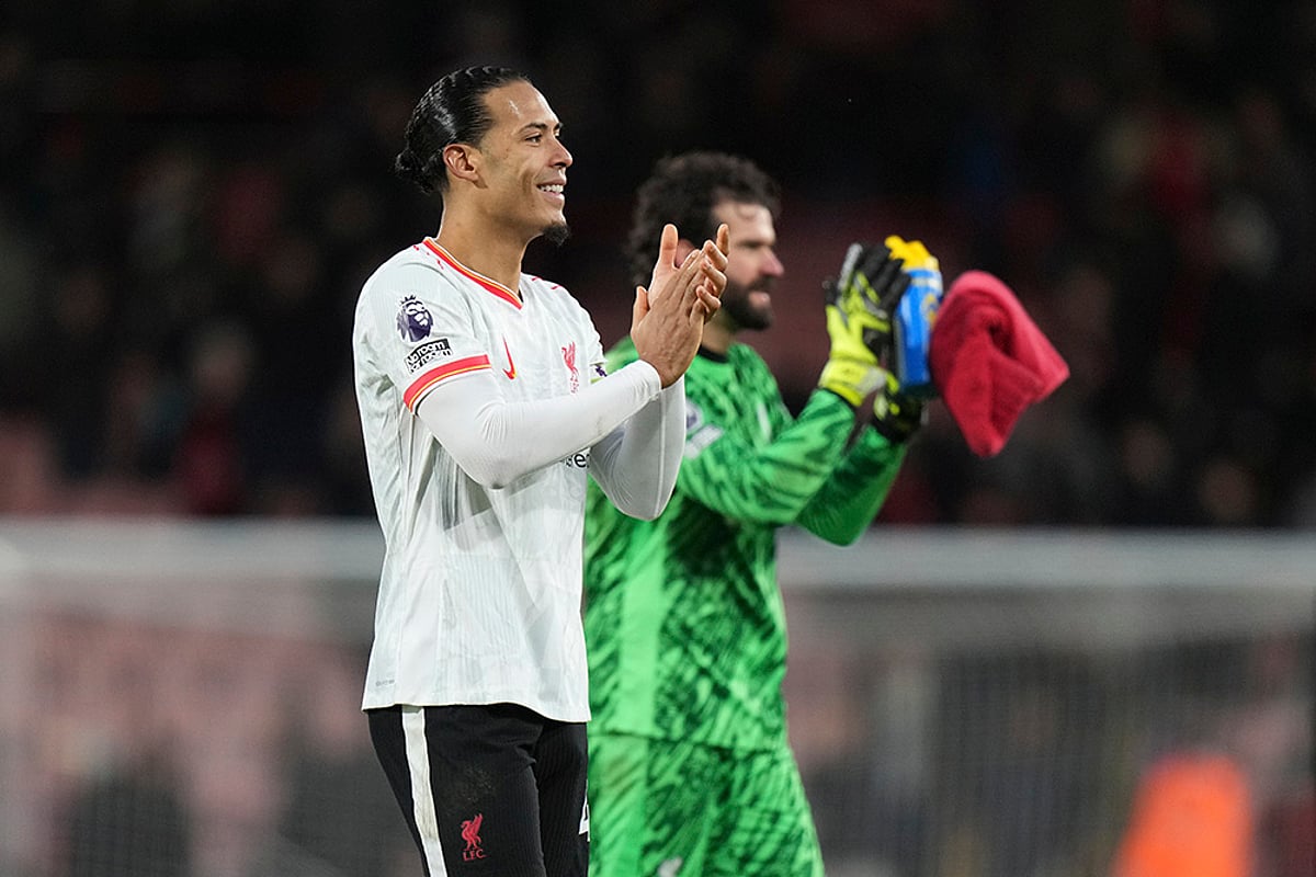 English Premier League soccer Bournemouth vs Liverpool photo: Virgil van Dijk