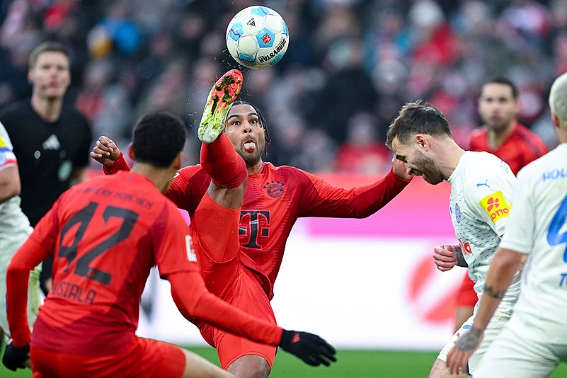 Germany Soccer Bundesliga Bayern Munich and Holstein Kiel photo: Serge Gnabry