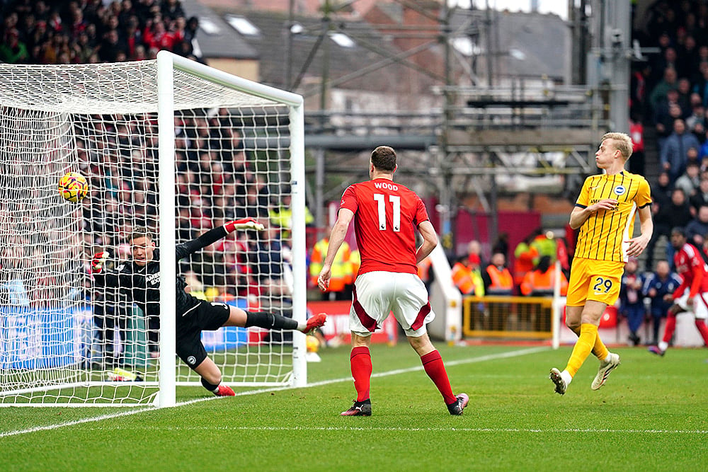 English Premier League soccer Nottingham Forest Vs Brighton photo: Chris Wood