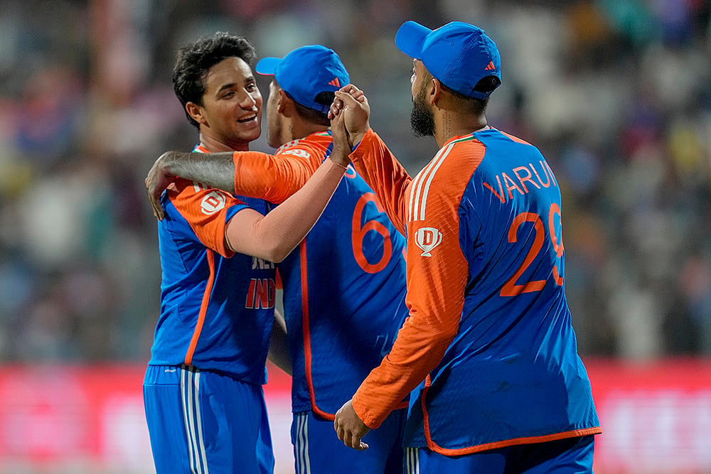 India Vs England Cricket IND vs ENG 5th T20I Photo from Mumbai: Abhishek Sharma