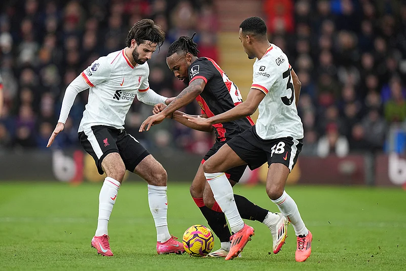 English Premier League soccer Bournemouth vs Liverpool photo: Antoine Semenyo