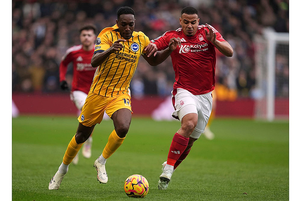 English Premier League soccer Nottingham Forest Vs Brighton photo: Danny Welbeck