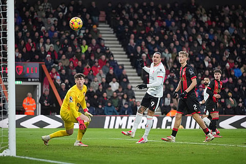English Premier League 2024-25: Liverpool's Mohamed Salah scores his side's second goal