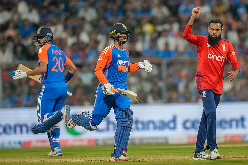 India Vs England Cricket IND vs ENG 5th T20I Photo from Mumbai: Adil Rashid