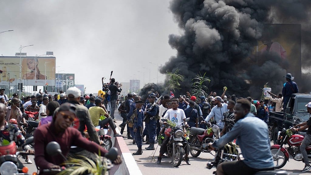 | Photo: AP : Foreign Embassies Attacked Amid Protests As M23 Rebels Advance Into Goma
