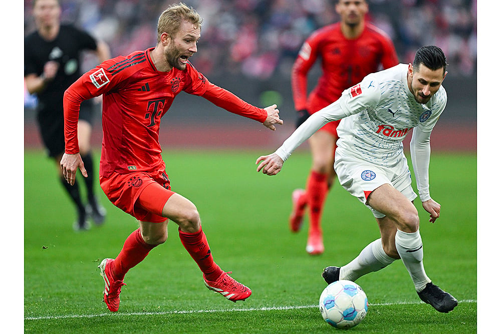 Germany Soccer Bundesliga Bayern Munich and Holstein Kiel photo: Konrad Laimer