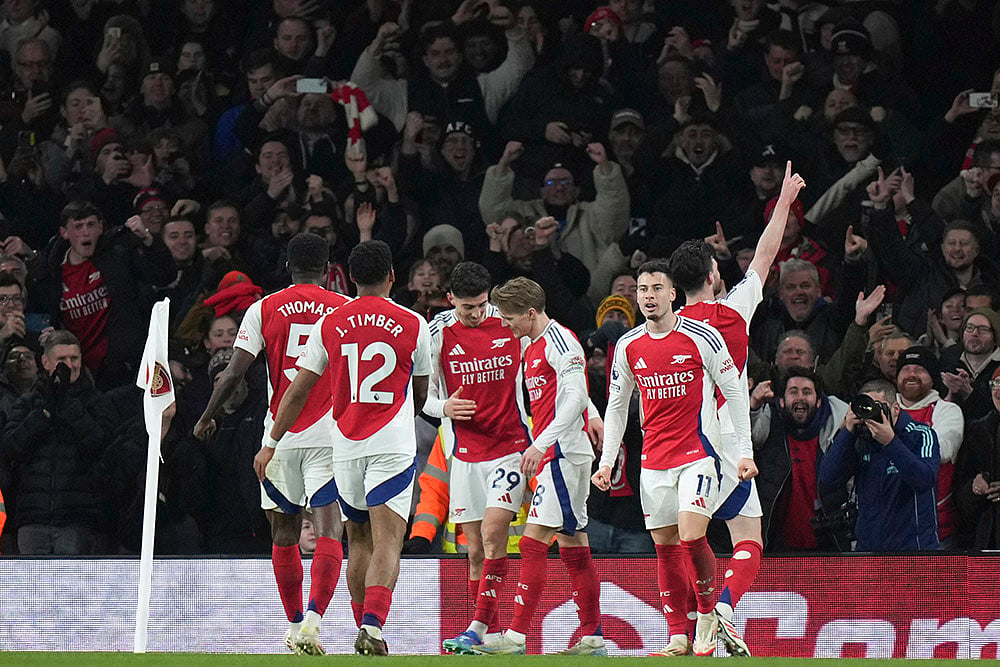 English Premier League soccer Arsenal vs Manchester City match photo: Kai Havertz