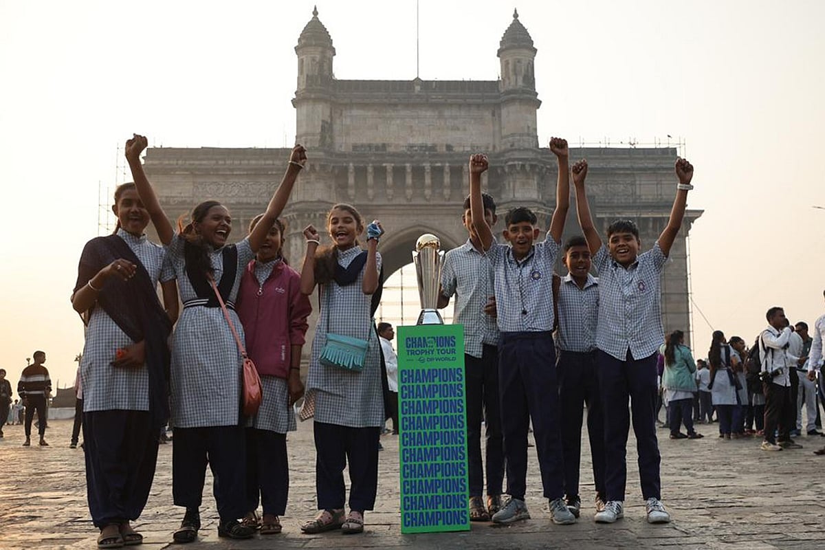 ICC Champions Trophy 2025 trophy tour pics: Gateway of India, mumbai