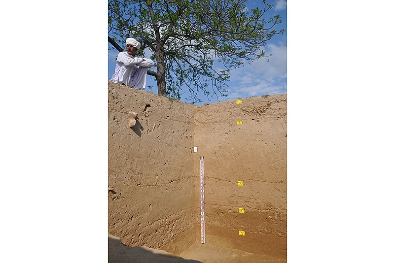 ASIs Excavation of Harappan site of Rakhigarhi in Hisar