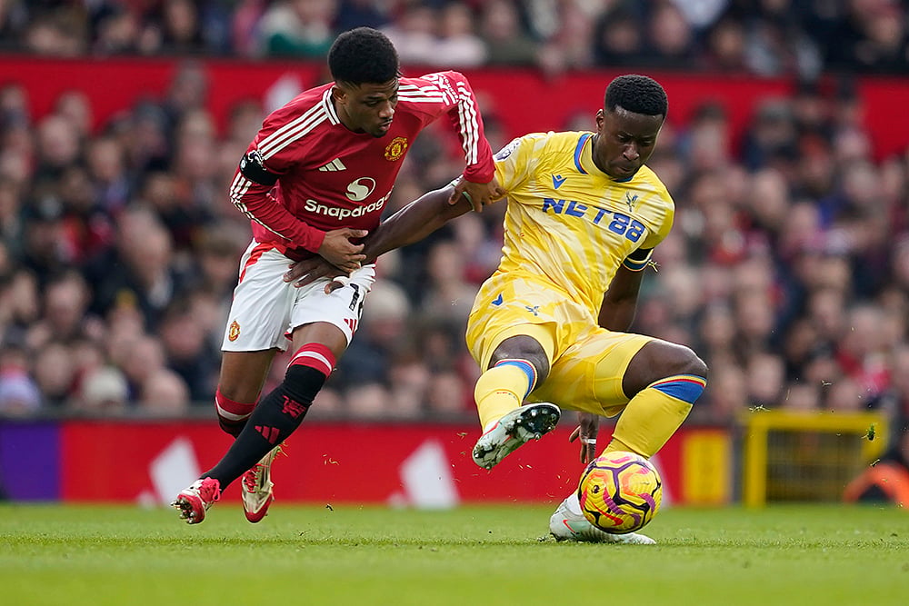 English Premier League soccer Manchester United and Crystal Palace match photo: Amad Diallo