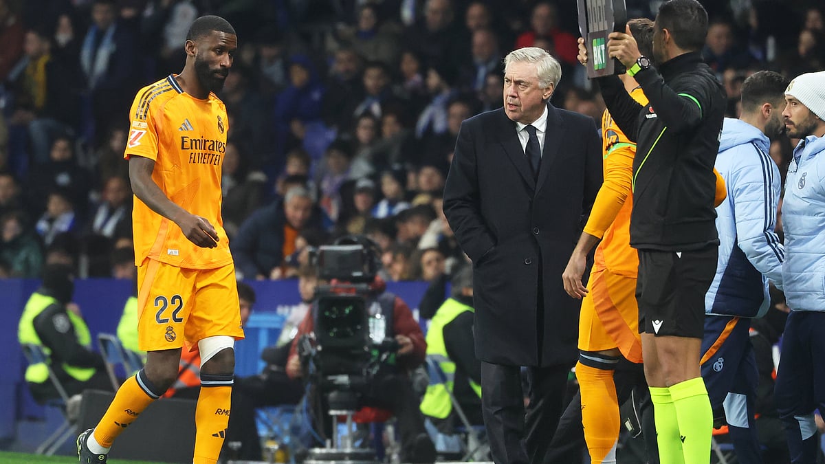 Antonio Rudiger trudges off at Espanyol