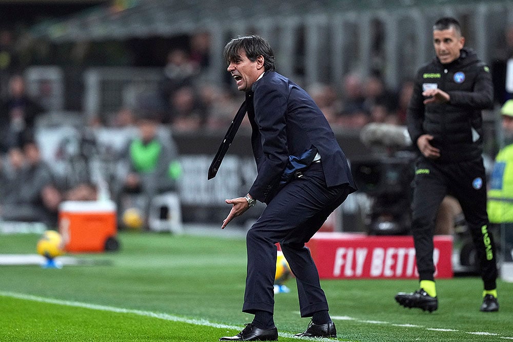 Italian Serie A soccer AC Milan vs Inter Milan match photo: Simone Inzaghi 