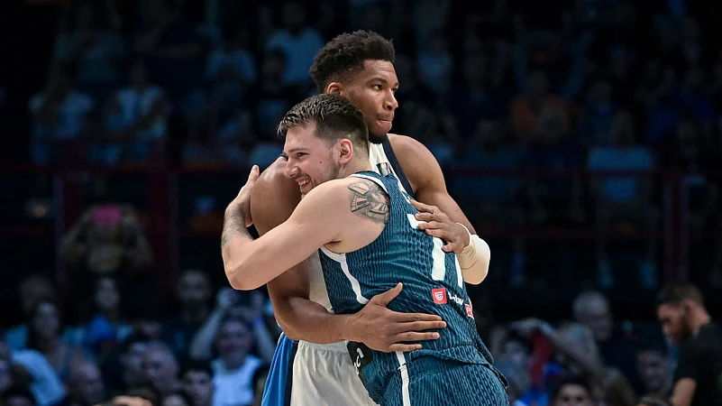 Luka Doncic and Giannis Antetokounmpo