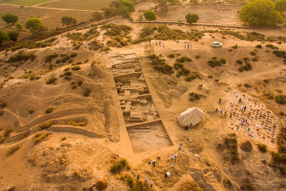 ASIs Excavation of Harappan site of Rakhigarhi in Hisar