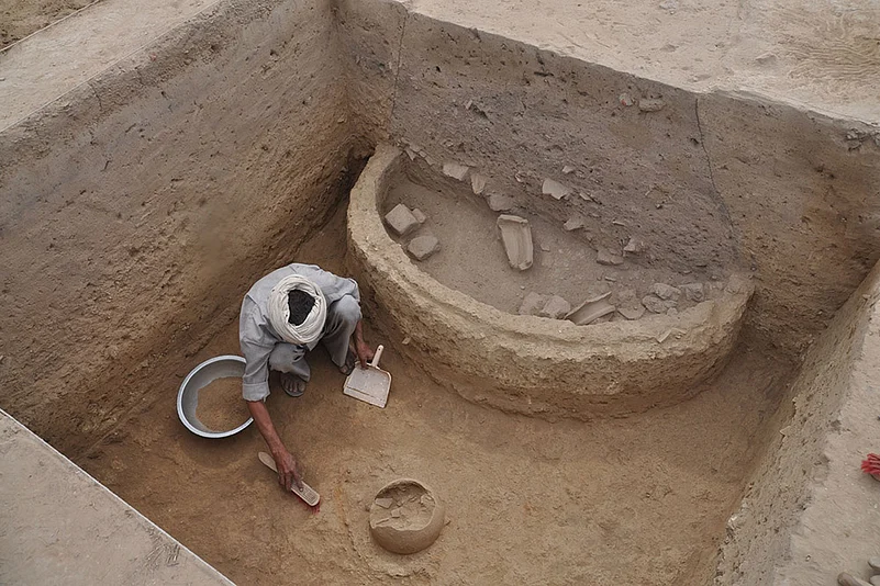 ASIs Excavation of Harappan site of Rakhigarhi in Hisar