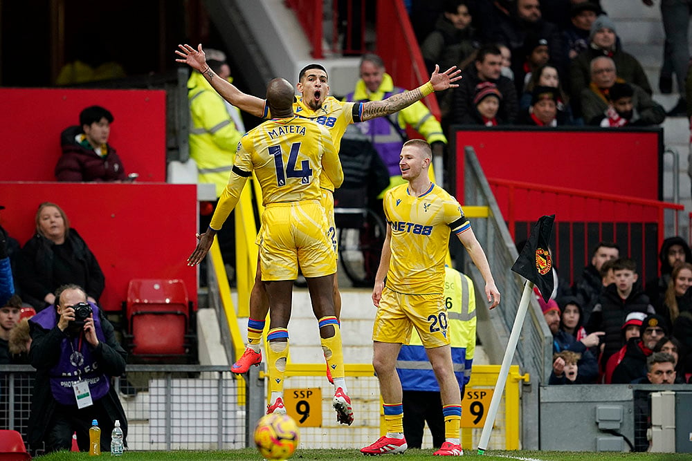 English Premier League soccer Man United and Crystal Palace match photo: Jean-Philippe Mateta 