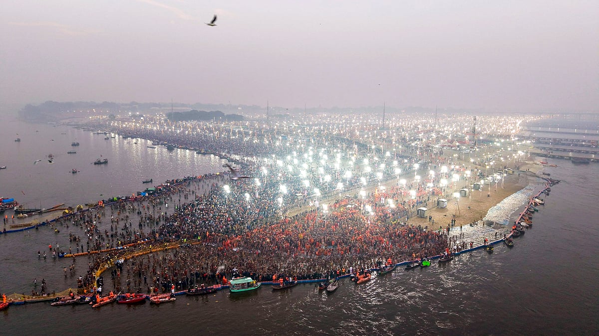 PTI : Maha Kumbha Mela 2025: Basant Panchami celebrations