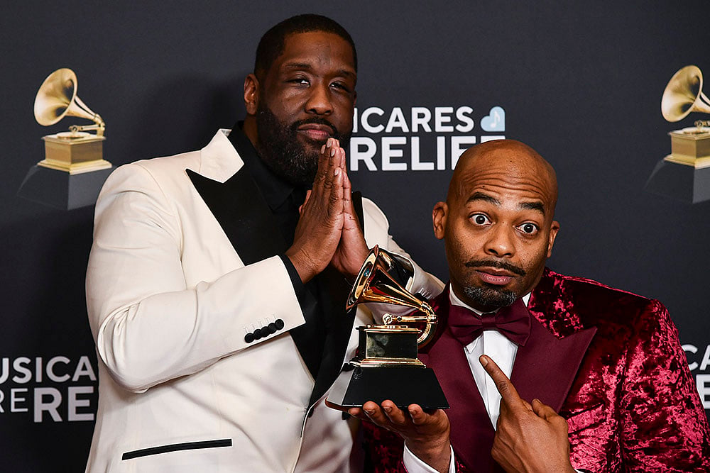 67th Annual Grammy Awards 2025 in Los Angeles: Adam Blackstone, Brandon Victor Dixon