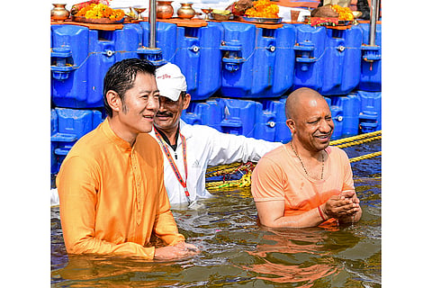 Bhutan's King at Kumbh Mela