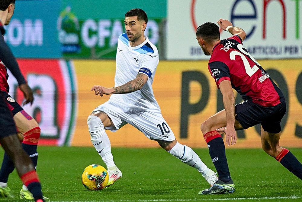 Italian Serie A soccer Cagliari vs Lazio match pics: Mattia Zaccagni
