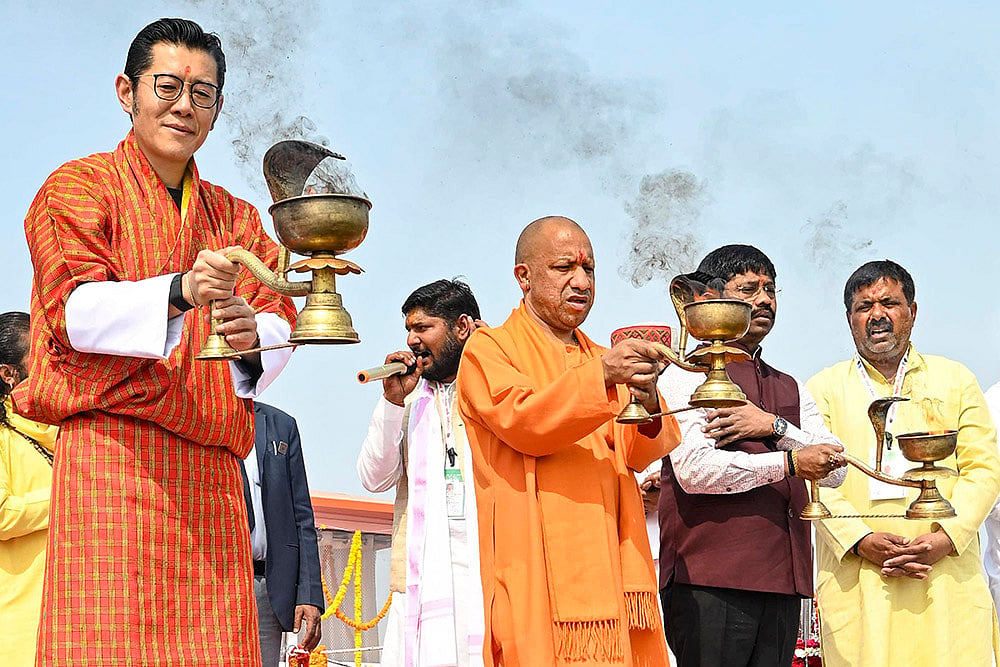Bhutans King at Kumbh Mela