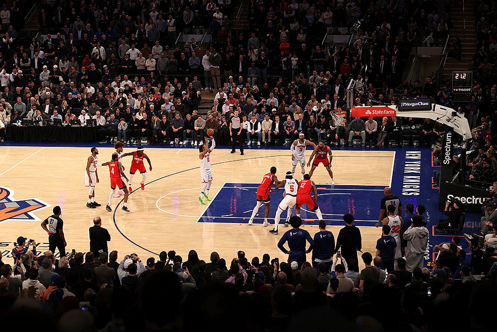 NBA basketball game New York Knicks vs Houston Rockets: Jalen Brunson 