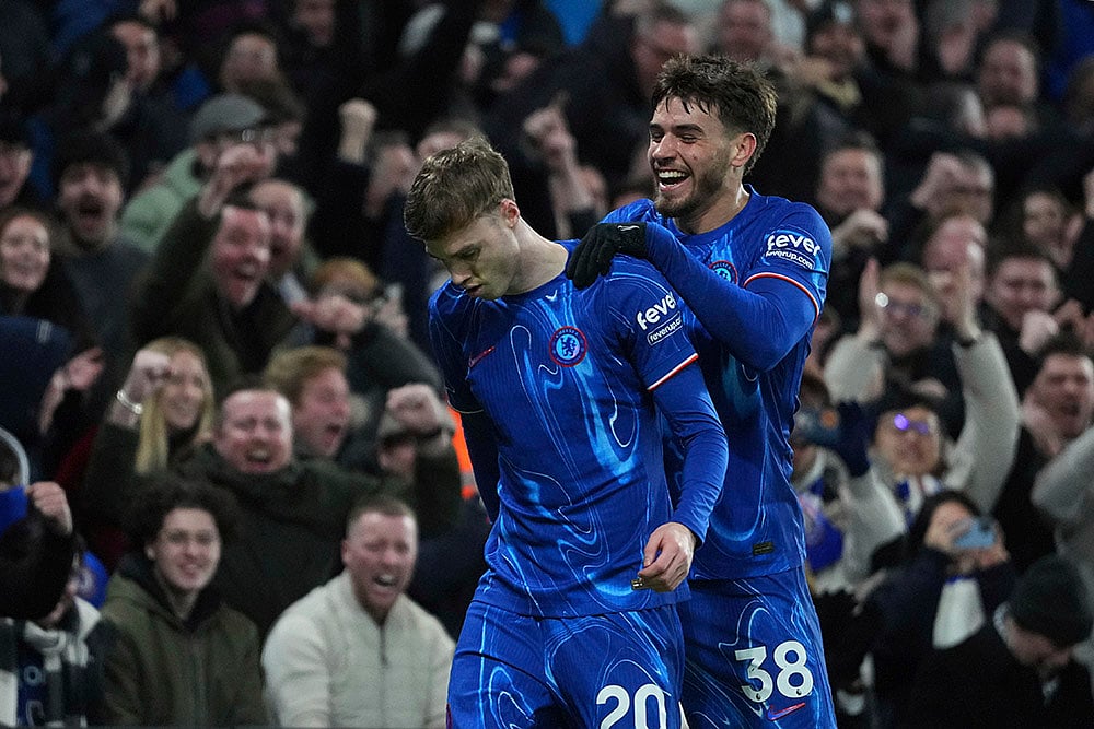 English Premier League soccer Chelsea vs West Ham United match pics: Cole Palmer