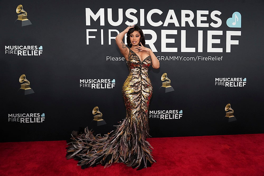 67th Annual Grammy Awards 2025 Celebs Arrivals: Celebrity fashion pics_Cardi B