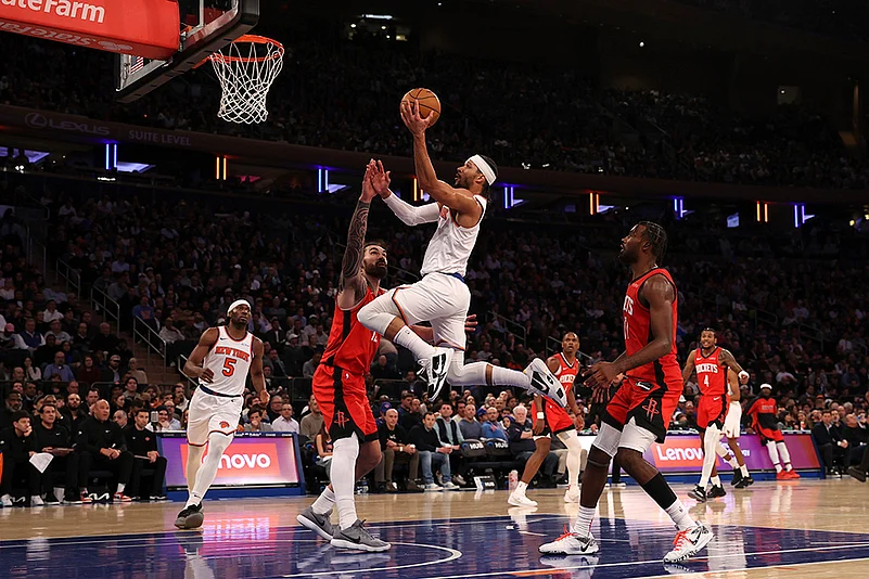 NBA basketball game New York Knicks vs Houston Rockets: Josh Hart