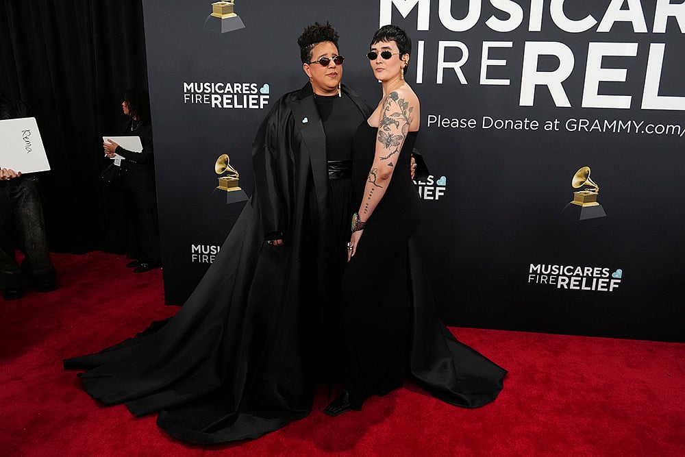67th Annual Grammy Awards 2025 Arrivals: Celebrity fashion pics_Brittany Howard, Anna-Maria Babcock 