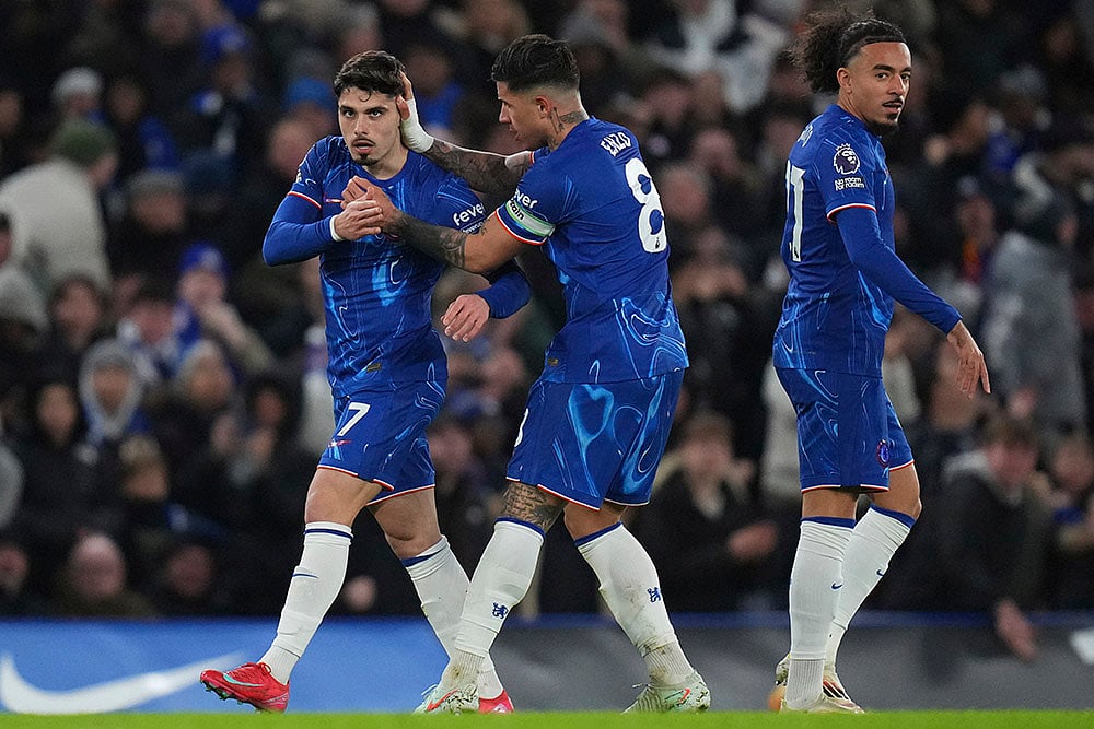 English Premier League soccer Chelsea vs West Ham United match pics: Pedro Neto