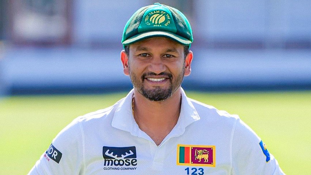 X/ICC : Former Sri Lanka captain Dimuth Karunaratne.