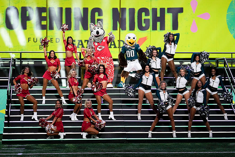 NFL Super Bowl LIX Opening Night Philadelphia Eagles Vs Kansas City Chiefs Media Day_Cheerleaders 